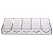 Backbayia Portable Acrylic Poker Chip Case 600 Count Chip Carrier Carrier with 6 Poker Chip Trays