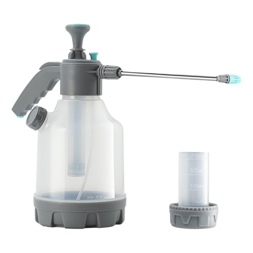 Pulverizador Manual,Envase De 3 litros para Riego con Bomba De Agua - Tanque con Mango Antideslizante Y Varilla Extensible, Boquilla para Manguera De Jardín En Patio Césped Y Granja
