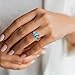 Bestyle Sterling Silver Butterfly Ring, Butterflies December-Blue Topaz Birthstone Rings Adjustable Hypoallergenic Silver Ring Delicate Everyday Jewelry Gift for Women Teen Girls