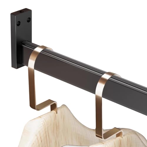 Tringle penderie intérieur noir mat pour dressing moderne - 2