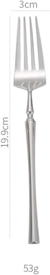 Stainless Steel Dinner Forks, Elegant Silver Design, Small Waist