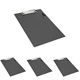 Rapesco VSTCB0B3 Portapapeles Estándar, A4+, Negro (Paquete de 4)