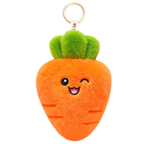Breloque en peluche douce carotte un doudou de sac rigolo - 2