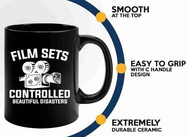 Film Maker Coffee Mug 11oz Black -Film sets - Movie Director Film Lovers Student Cameramen Chairman Screenwriter Videographer Actor Men Hubby, BHUGSLEADER8526 image 5