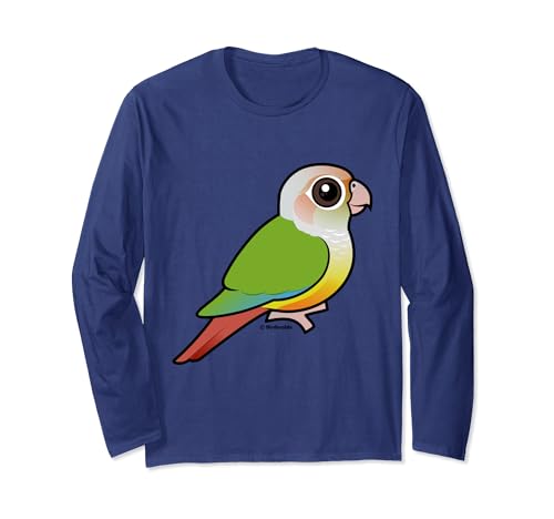 Cute Cartoon Cinnamon Green-cheeked Conure Birdorable Bird Long Sleeve T-Shirt
