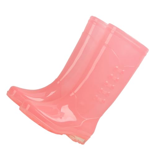 Bottes de pluie femme hautes pour promenades et festivals couleur rose