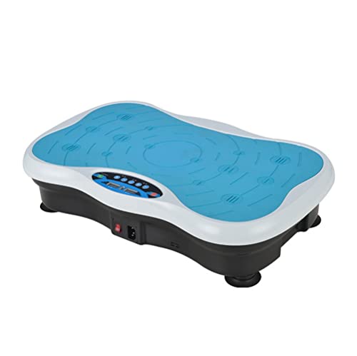 Máquina de ejercicio de placa vibratoria, máquina de plataforma vibratoria, máquina de vibración corporal, máquina vibratoria, compacta y más ligera (blanco)