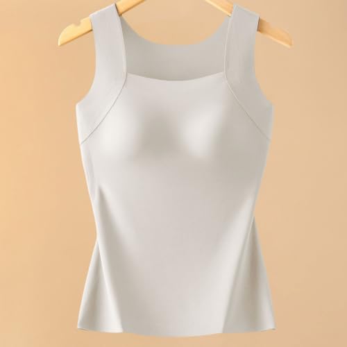 Tank Tops with Built in Bras for Older Women Plus Size Wide Strap Camisole - image 5