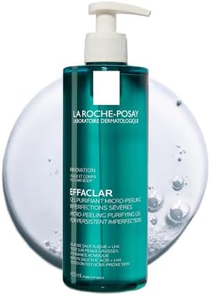La Roche-Posay Effaclar Micro-Peeling Gel Cleanser, Purifying Wash, 400ml
