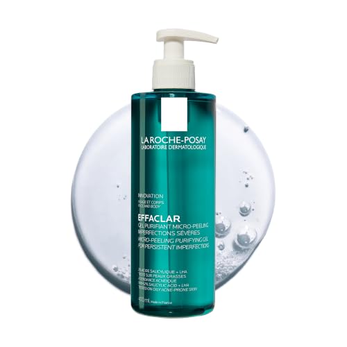 La Roche-Posay Effaclar Micro-Peeling Gel Cleanser, Purifying Wash, 400ml