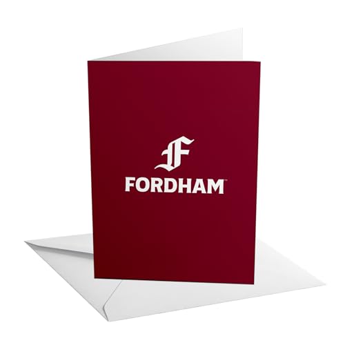 Desert Cactus Fordham University 5x7 Inch Greeting Card FU Rams Single Folded Cardstock with Envelope Party Celebration Officially Licensed (Card A - Blank)