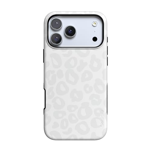 Casely iPhone 17 Pro Case | Into The Wild | White Snow Leopard | Compatible with MagSafe | Bold Protective Design