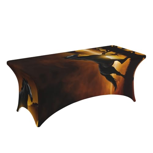Nappe extensible rectangulaire EdWal pour habiller une table de buffet de fête