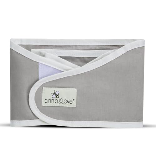 Anna & Eve® Baby Swaddle Strap for Newborns and Infants - 100% Cotton, No Overheating - The Original Arms Only - Adjustable Small Size Swaddle, Fits Chest 13.5
