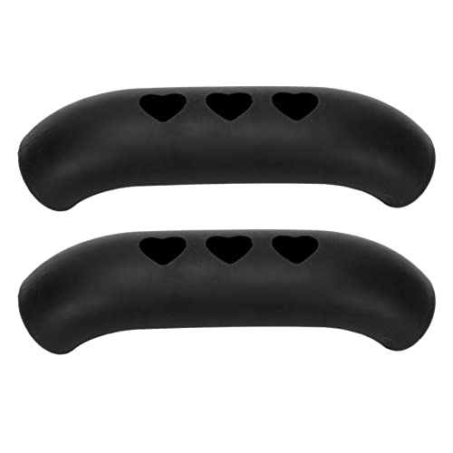 2 Pieces Silicone Hot Handle Holder, Non Slip Pot Holders Cover Assist Hot Pan Handle Rubber Heat Pot Sleeve Grip Cookware Handle for Frying Cast Iron Skillet Metal Pan (Black)