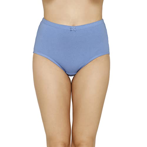 Image of Amante Solid High Rise Full Coverage Full Brief Panties (Pack of 3)
