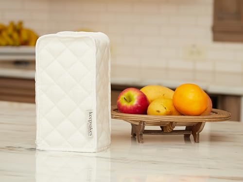 Image of Covermates Coffee Maker Cover, 5 inchW x 5 inchD x 10 inchH, Cream