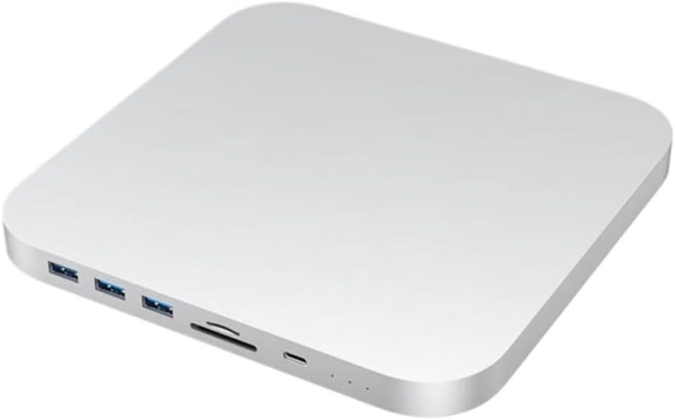 Dual HDD Hub Support M 2 NVMe NGFF 2 5 SATA HDD Docking Station Compatible with M2 2022 MC25 Pro Max(MC25 PRO MAX Silver)