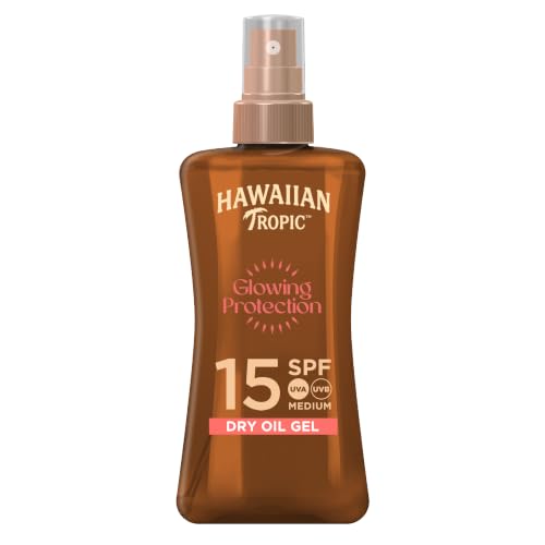 Hawaiian Tropic Glowing Protection olio secco solare - SPF 15-200 ml