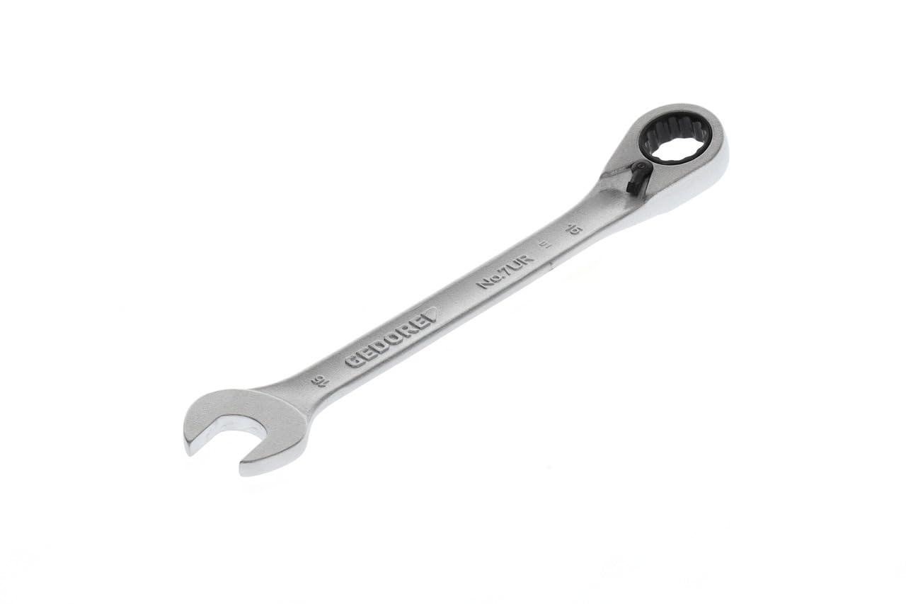 Clé à fourche avec cliquet profil UD 12 pans GEDORE 16 mm réversible