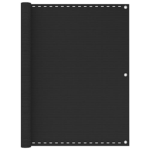 LLEZKBR Pantalla para balcón HDPE 120 x 500 cm, color antracita