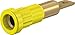Multi-Contact 23.1013-24 Staubli Electrical Connectors Socket, 4 mm, Yellow (Pack of 20)