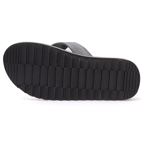 Image of MALIDA Mens Cushion Thong Sandals Beach Flip Flops Outdoor Slippers