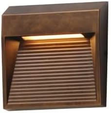 ET2 Lighting E41552-ANB Steppes - 10W 1 LED Outdoor Wall Mount-4.75 Inches Tall and 4.75 Inches Wide, Finish Color: Antique Bronze