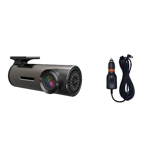 Cámara dash cam 1080p con WiFi y monitor de estacionamiento 24h con cargador y tarjeta 32G