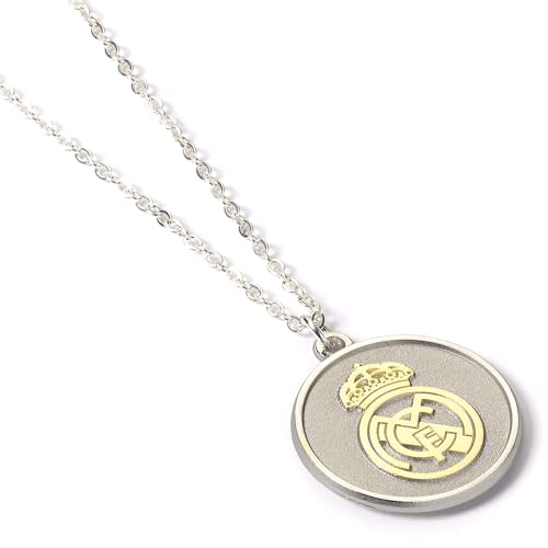 The Carat Shop Colgante de plata del Real Madrid con escudo de oro