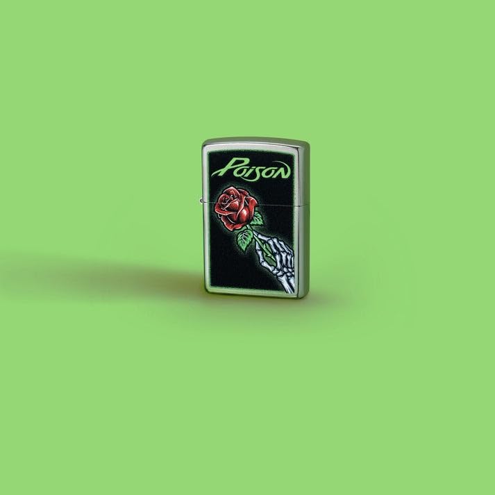 Encendedor Zippo personalizado Rose Street Chrome miniatura 4