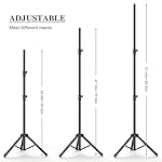 10x7.5Ft Backdrop Stand, Heavy Duty Adjustable Photo Back Drop Stand for Party, Photography, Banner Stand (Includes Six Background Stand Clamps) - Image 3