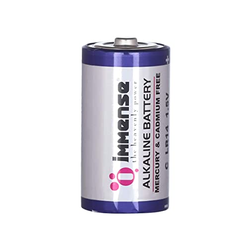 Immense C Size LR14 1.5v Alkaline Non-Rechargeable Battery 6 Batteries (2x3)
