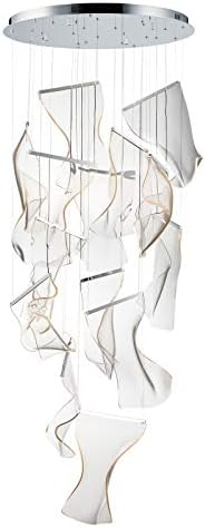 Rinkle Led 14-Light Pendant Polished Chrome