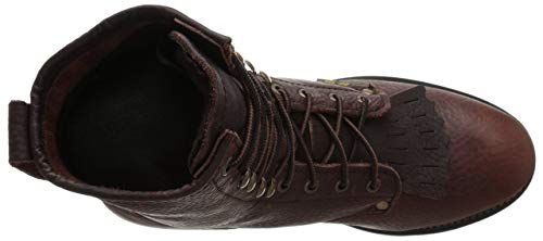 Ad Tec Men's 9" Packer Tumbled Leather Lacer Work Boots For Men, Chestnut - Plain Soft Toe, Moderate Mens Hiking Boots #TOP4