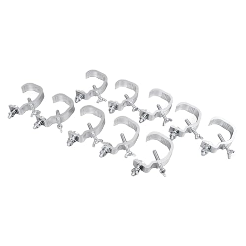 Abrazaderas de Luz de Escenario, Aleación de Aluminio, Gancho Tipo C, 30-52mm, para Iluminación DJ, Luces Par, Focos, 10 Unidades