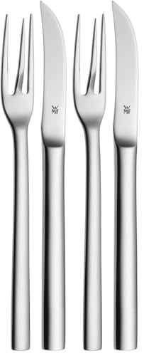 WMF Nuova Pellkartoffelbesteck Set 2-teilig, 16 cm, Pellkartoffelgabel, Pellkartoffelmesser, Cromargan Edelstahl poliert… – Ansicht 1