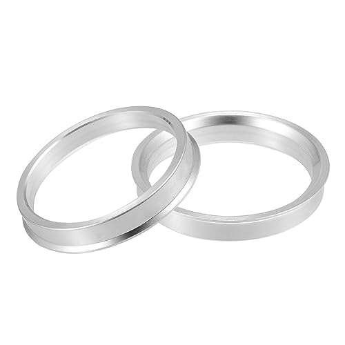 QUARKZMAN 2uds OD 66.6mm a ID 60.1mm Anillos Centradores Buje Coche Aleación Aluminio Anillos de Centrales