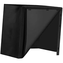 Firewood Rack Cover 420D Oxford Cloth for Outdoor Indoor Black Dustproof Rainproof Log Pile Holder Covering Log Rack Cover, 122x61x107cm