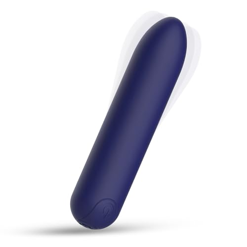 CHARMING Mini Upgraded Rechargeable Handheld Waterproof Back Massager,Electric Portable Back Massager for Back Neck Shoulder Body (Blue)