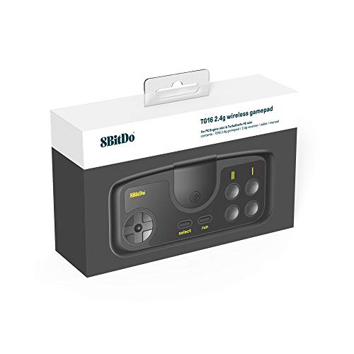 8Bitdo TG16 2.4G Wireless Game Controller Gamepad for PC Engine Mini, PC Engine CoreGrafx Mini, TurboGrafx-16 Mini & Nintendo Switch (TG16 Edition) - Thumbnail 7