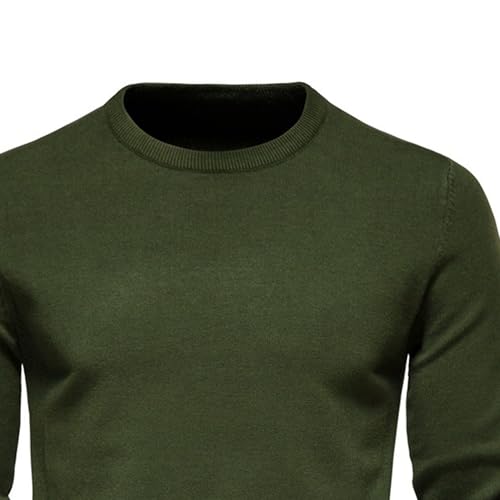 Men's Cotton Pullover Top Crew Neck Slim Fit Sweater Lightweight Blend Knitted Pullovers2