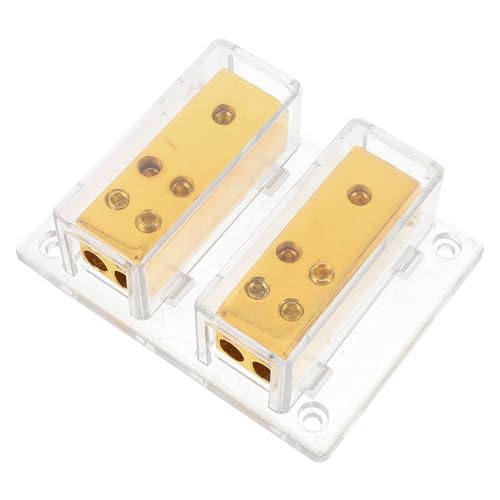 JECOMPRIS Divisor De Audio Del Coche Amplificador De Coche Divisores Automotriz Bloque De Distribución De Energía Amp Bloque De Distribución De Energía Potencia De Tierra Distribuidor Para