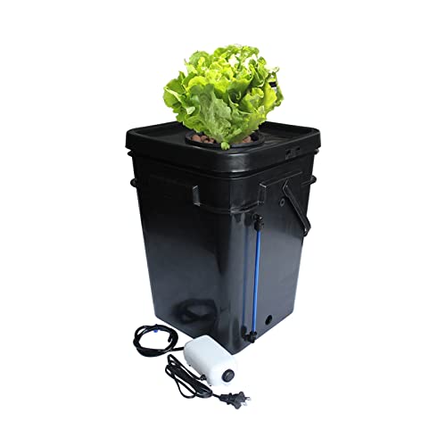Preisvergleich Produktbild Hydroponisches Anbausystem 15L 20L Vollständiger quadratischer Topf DWC Hydroponics System Cloner Bucket Indoor Garden Soilless Cultivation and Seedling Products Hydrokultur-Anbauset ( Color : Noir