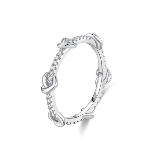 Bague Femme 925 en argent sterling et oxydes de zirconium
