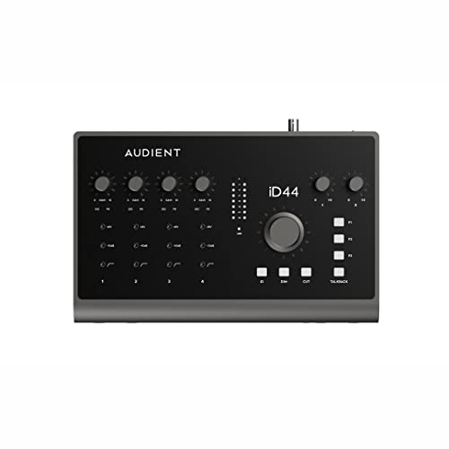 Image of Audient iD44 MKii 20-in /24-out USB-C Audio Interface with 24-bit /96kHz Resolution, 4 Mic Preamps, 2 Instrument Inputs, 16-channel ADAT I /O, DSP Mixer, and 2 Headphone Outputs