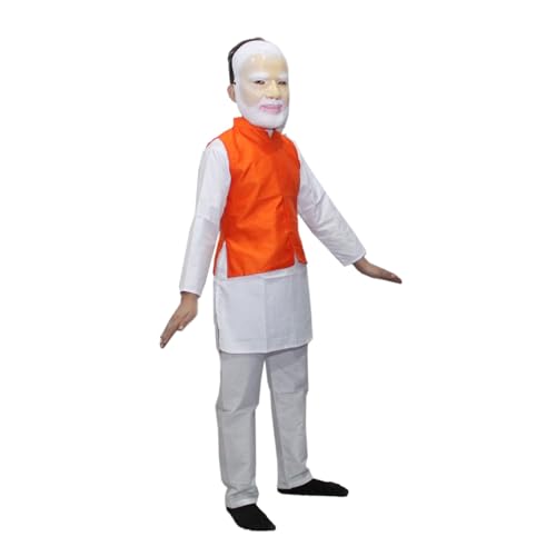 Image of Kaku Fancy Dresses National Heros Freedom Fighters Costumes for Boys & Girls | Independence Day Republic Day Fancy Dress for Schools Plays & Competition | Role Play Politician Costume For Kids