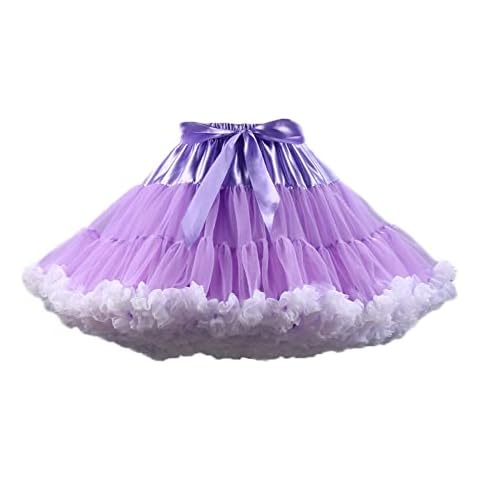 Homipooty Women's Tulle Petticoat Skirt Cover