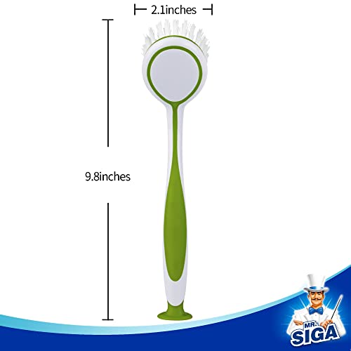 Mr.siga Round Dish Brush, Size: Dia 5.5 X 25Cm - Pack Of 3 #TOP2