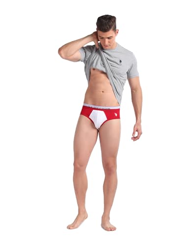 Image of U.S. Polo ASSN. Mens OEB02 Elasticized Waist Underwear Briefs - Pack of 2